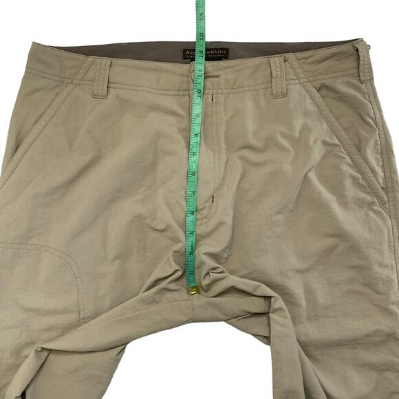 ROYAL ROBBINS Tan Flat Front Hiking Outdoor Straight Leg Pants Size 33x32 Mens - Picture 7 of 9